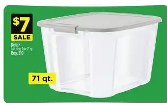 Dollar General 71 qt. Bella Latching Tote offer