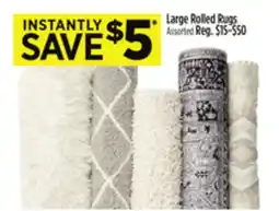 Dollar General Large Rolled Rugs offer