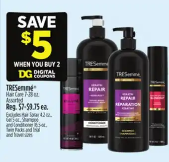 Dollar General TRESemmé Hair Care offer