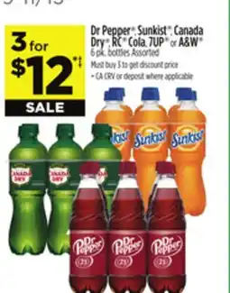 Dollar General Dr Pepper , Sunkist , Canada Dry , RC Cola, 7UP or A & W offer