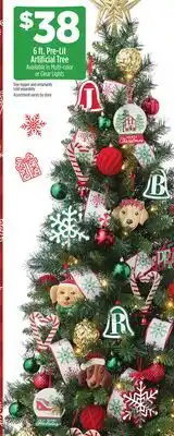 Dollar General 6 ft. Pre-Lit Artificial Tree offer