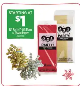 Dollar General Party!TM Gift Bows or Tissue Paper offer