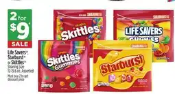 Dollar General Life Savers , Starburst or Skittles Sharing Size offer