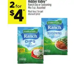 Dollar General Hidden Valley Ranch Dip or Seasoning Mix offer