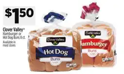 Dollar General Clover Valley Hamburger or Hot Dog Buns offer