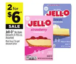 Dollar General Jell-O No Bake Desserts offer
