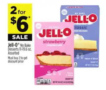 Dollar General Jell-O No Bake Desserts offer