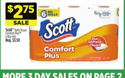 Dollar General Scott Bath Tissue Comfort Plus TM offer
