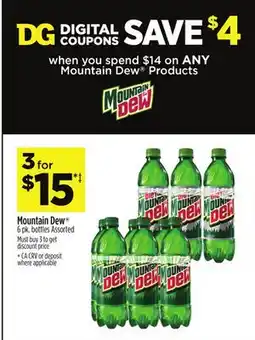 Dollar General Mountain Dew offer