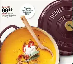 Target Lodge 7.5-qt. cast iron enamel Dutch oven offer