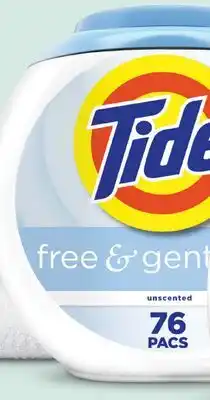 Target Tide Pods Free & Gentle 76-ct. laundry detergent pacs offer