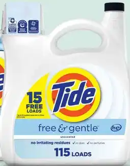 Target Tide Free & Gentle 132-oz. liquid laundry detergent offer