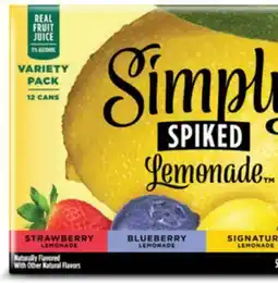 Target Simply Spiked 12-pk. drinks offer
