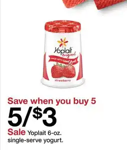 Target Yoplait 6-oz. single-serve yogurt offer