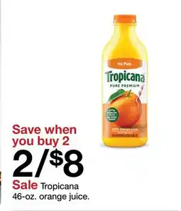 Target Tropicana 46-oz. orange juice offer