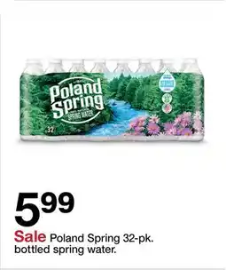 Target Poland Spring 32-pk. bottled spring water offer
