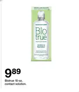 Target Biotrue 10 - oz. contact solution offer