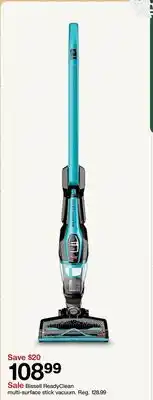 Target Bissell ReadyClean multi-surface stick vacuum offer