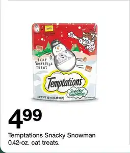 Target Temptations Snacky Snowman 0.42-oz. cat treats offer