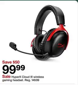 Target HyperX Cloud III wireless gaming headset offer