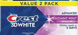 Target Crest 3D White 2-pk. whitening toothpaste offer