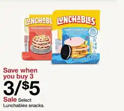 Target Select Lunchables snacks offer
