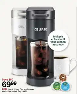 Target Keurig K-Iced Plus single-serve iced coffee maker offer