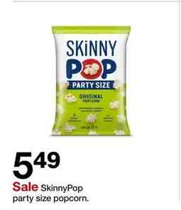 Target SkinnyPop party size popcorn offer