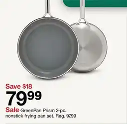 Target GreenPan Prism 2-pc. nonstick frying pan set offer