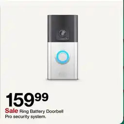 Target Ring Battery Doorbell Pro security system offer