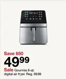 Target Gourmia 8-qt. digital air fryer offer