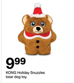 Target KONG Holiday Snuzzles bear dog toy offer