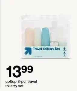 Target up&up 8-pc. travel toiletry set offer