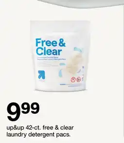 Target up & up 42-ct. free & clear laundry detergent pacs offer