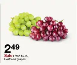 Target Fresh 1.5-lb. California grapes offer