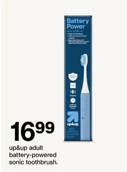 Target up&up adult battery-powered sonic toothbrush offer