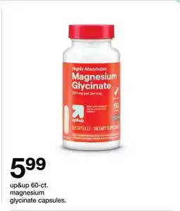 Target up&up 60-ct. magnesium glycinate capsules offer