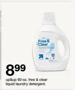 Target up & up 92 - oz. free clear liquid laundry detergent offer