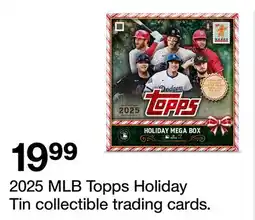 Target 2025 MLB Topps Holiday Tin Collectible trading cards offer