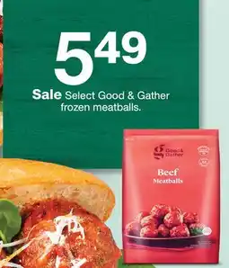 Target Select Good & Gather frozen meatballs offer