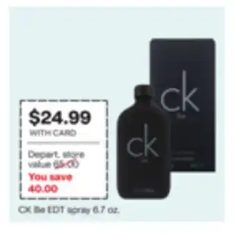 CVS CK Be EDT spray offer