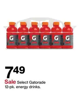 Target Select Gatorade 12-pk. energy drinks offer