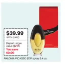 CVS PALOMA PICASSO EDP spray offer