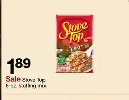 Target Stove Top 6-oz. stuffing mix offer