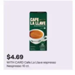 CVS Cafe La Llave espresso Nespresso offer