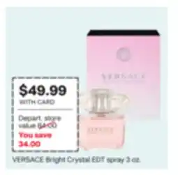 CVS VERSACE Bright Crystal EDT spray offer