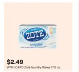 CVS Zote laundry flakes offer