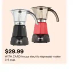 CVS Imusa electric espresso maker 3-6 cup offer