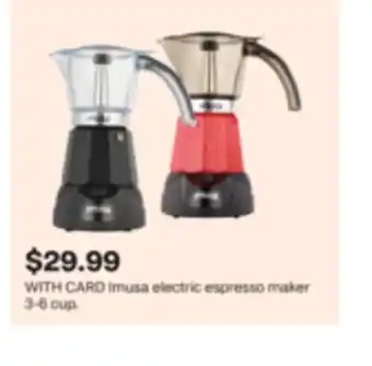 CVS Imusa electric espresso maker 3-6 cup offer