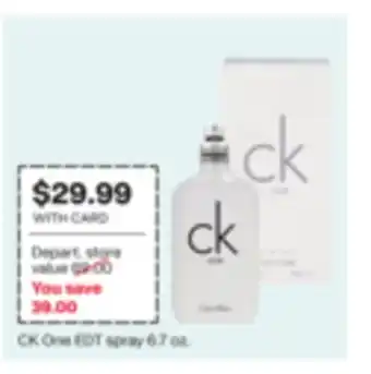 CVS CK One EDT spray offer